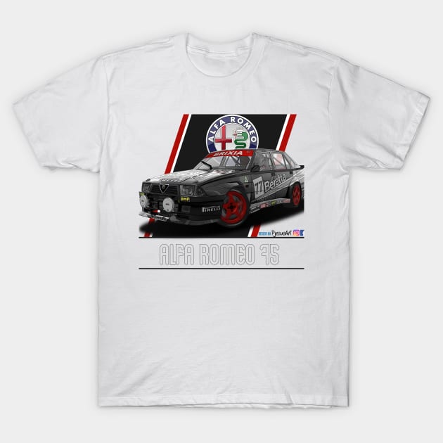 Alfa Romeo 75 Beretta T-Shirt by PjesusArt